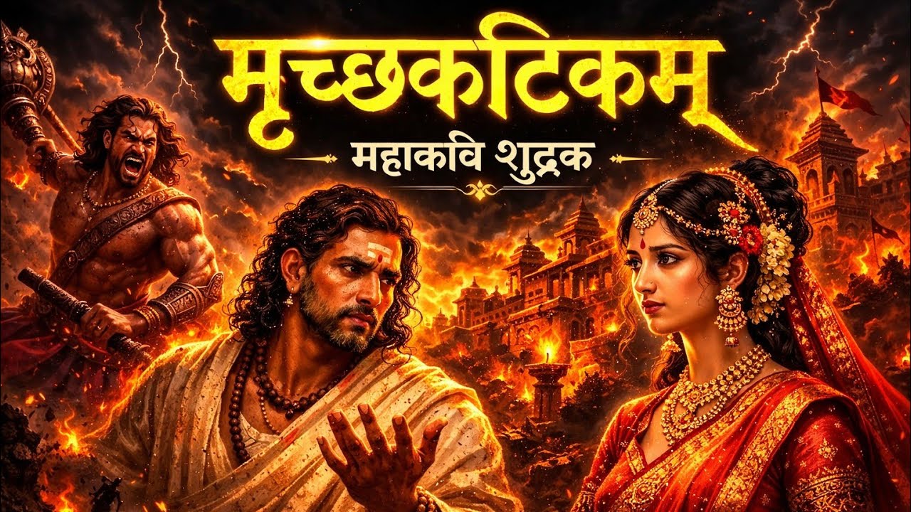 मृच्छकटिकम् की पूरी कथा | महाकवि शूद्रक का अमर संस्कृत नाटक | UGC NET Literature |@Sahitya_Adhyayan