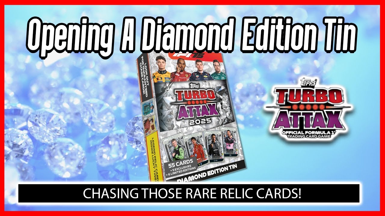 DIAMOND EDITION TIN OPENING! TOPPS F1 TURBO ATTAX 2025