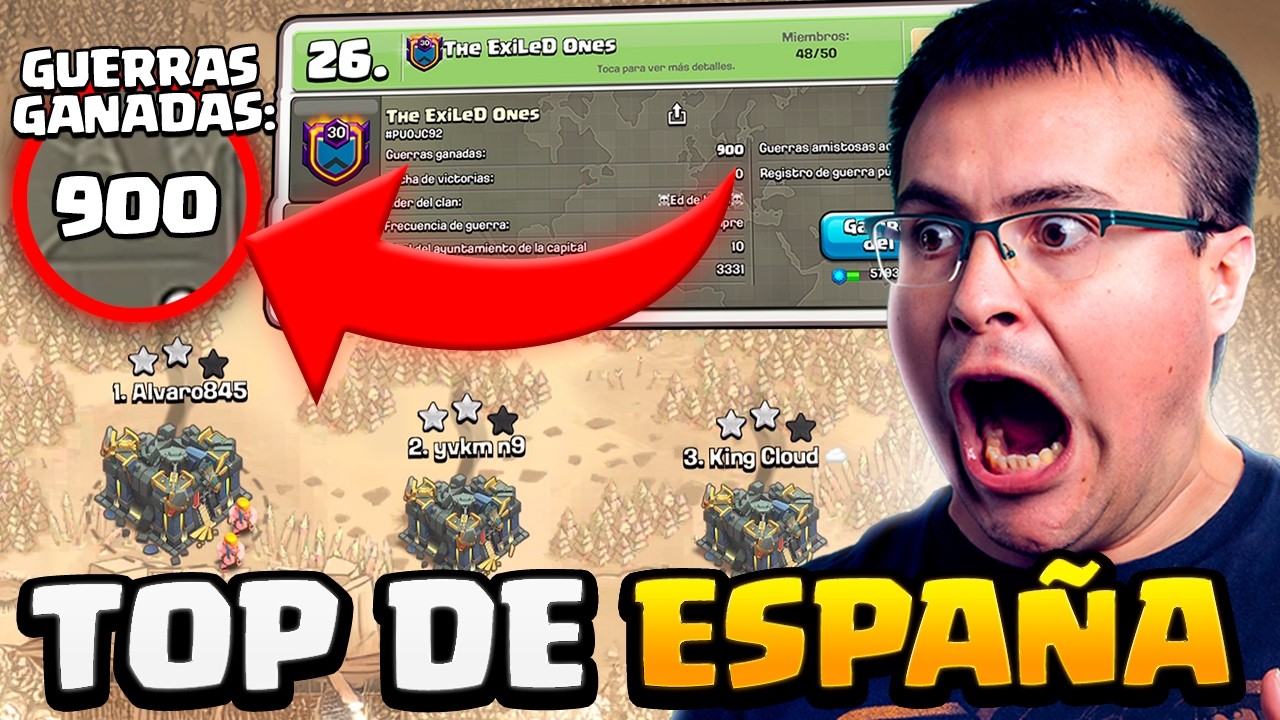 Este CLAN tiene 900 VICTORIAS en GUERRA 🏆 Clash of Clans