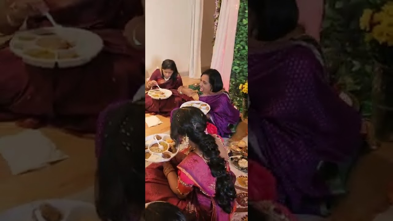 Traditional Lunch after Satyanarayana Pooja @ Revanth Keerthana Home
