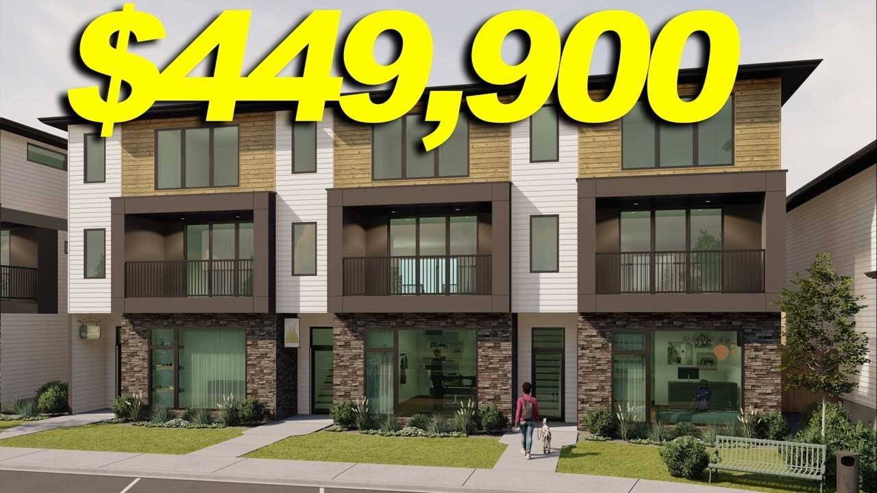 Tour a NEW $449,900 COMMERCIAL/RESIDENTIAL Townhome in Lethbridge, Alberta (Pre-construction)