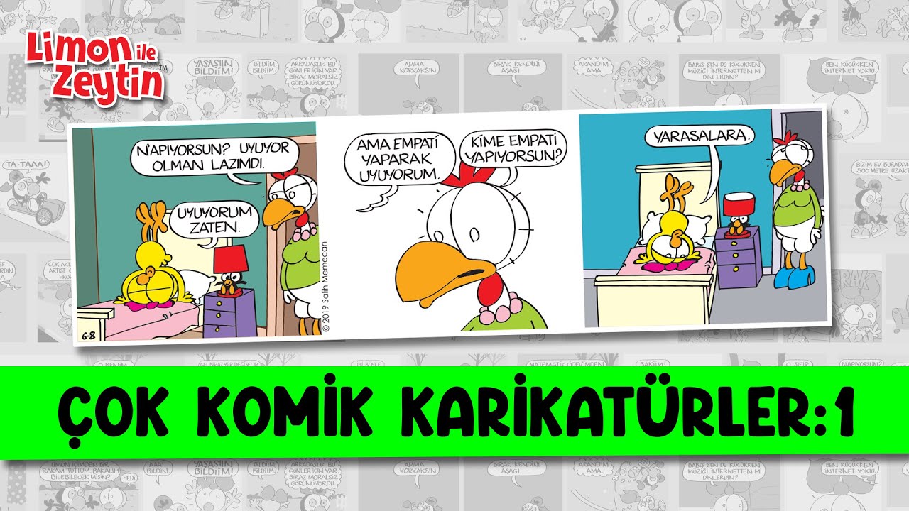 &Ccedil;ok Komik Karikat&uuml;rler 😂🤣 | Limon ile Zeytin | &Ccedil;ocuklar İ&ccedil;in &Ccedil;izgi Film #&ccedil;izgifilm #karikat&uuml;r