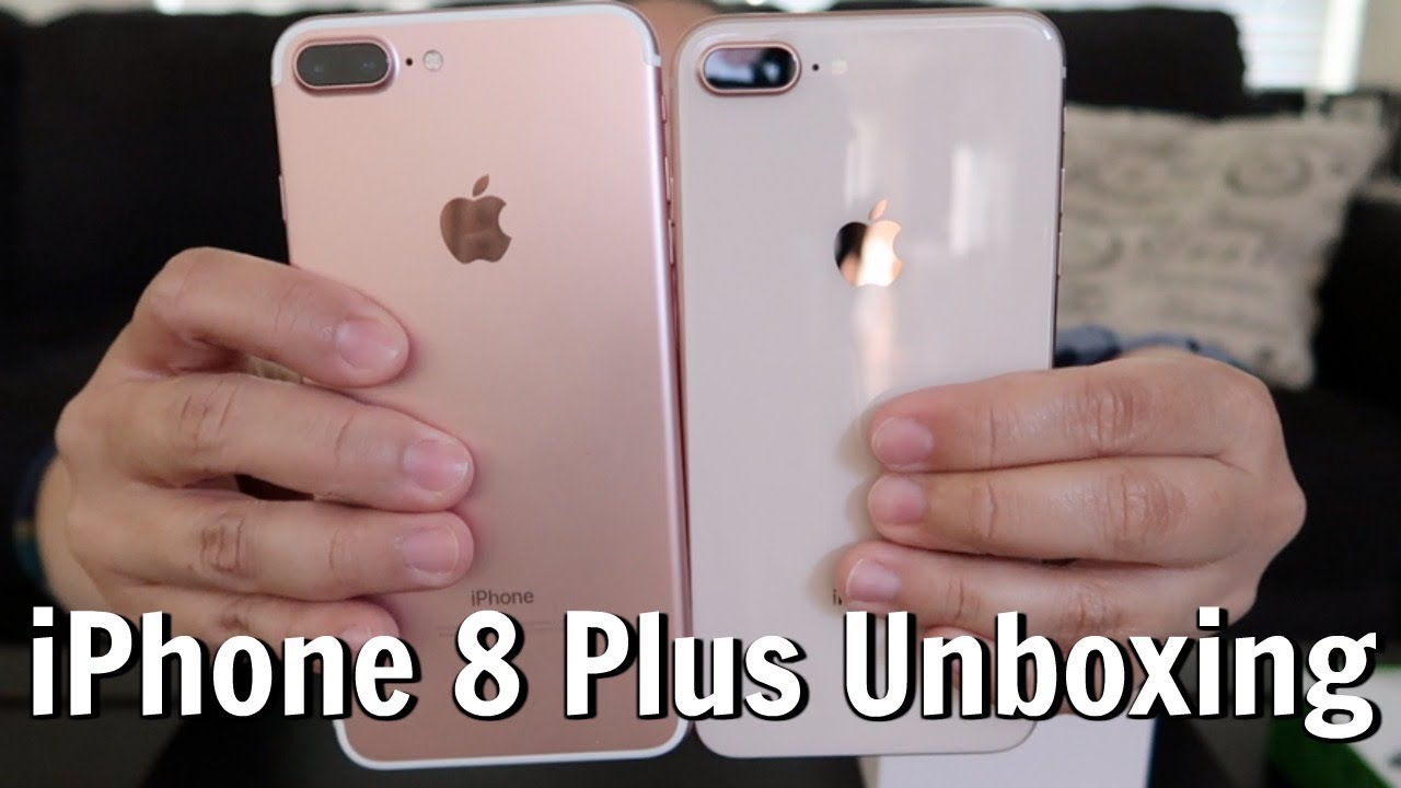 iPHONE 8 PLUS GOLD UNBOXING + WHAT'S ON MY iPHONE?