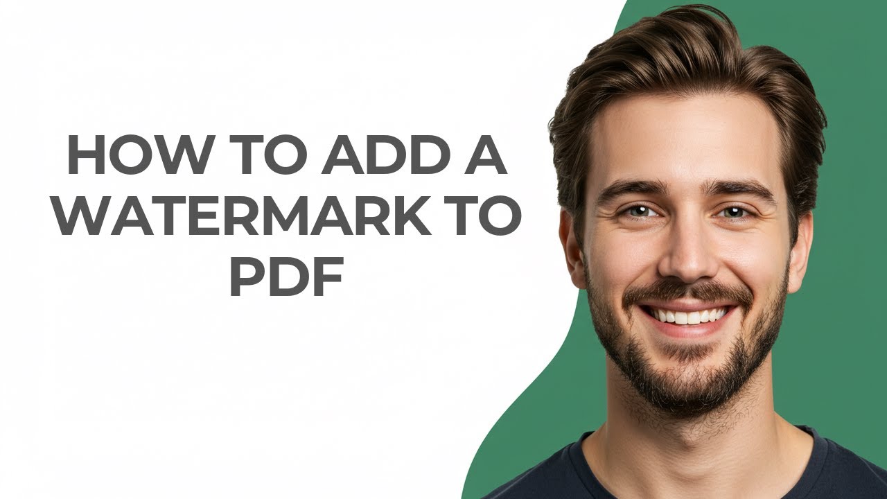 How To Add A Watermark To PDF - GUIDE!