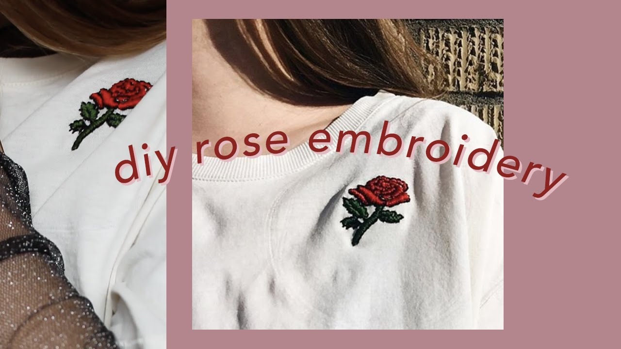 DIY Rose Embroidery