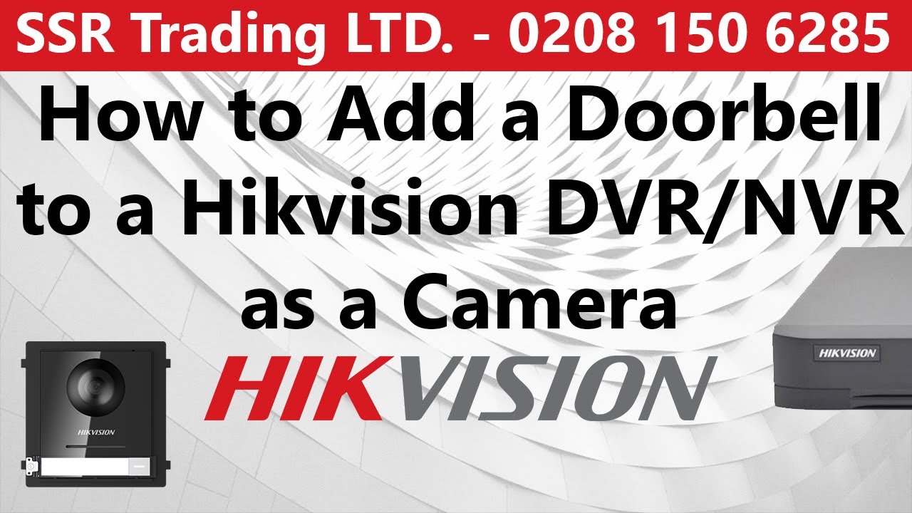 Как добавить дверной звонок Hikvision Intercom к DVR или NVR для локальной записи через графическ...