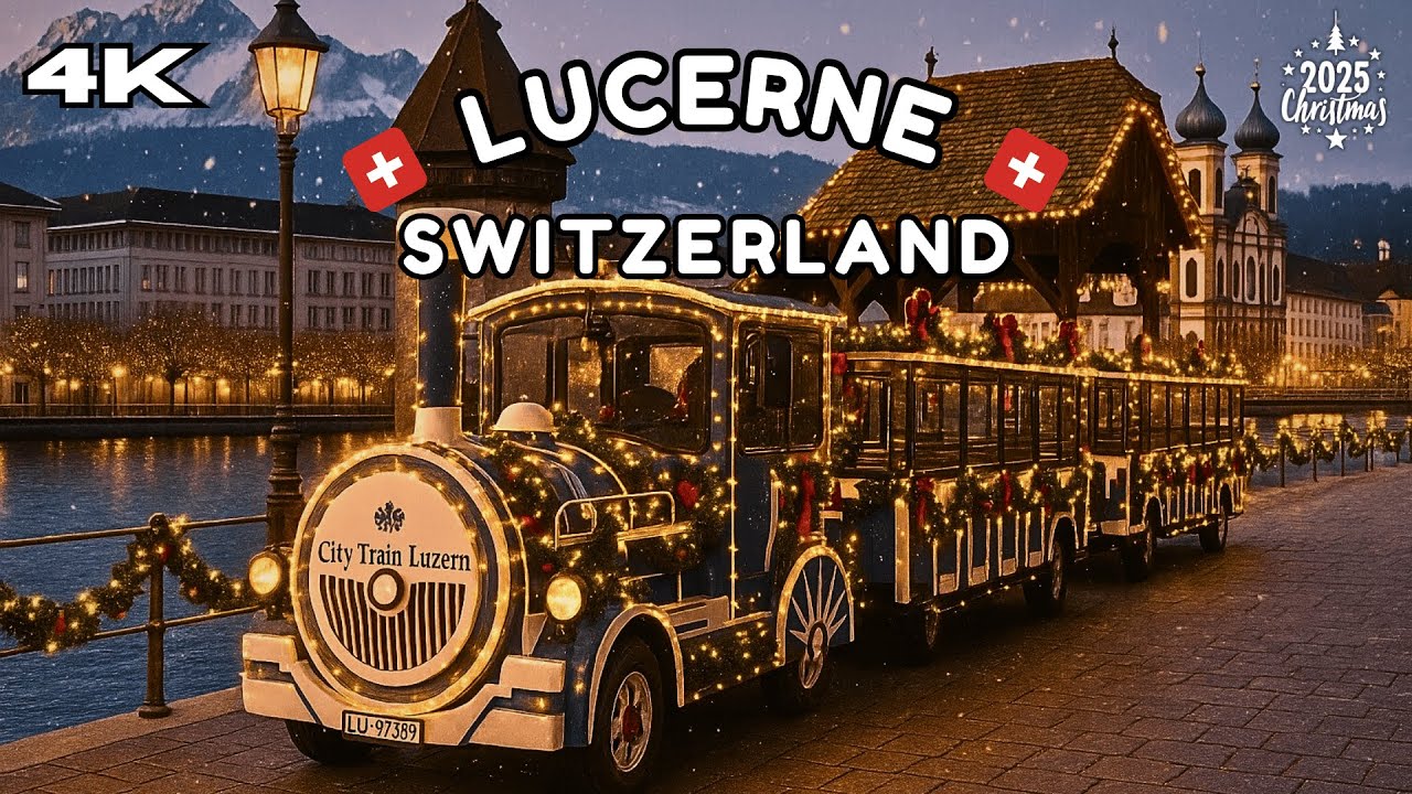 Switzerland 🇨🇭| Magical Lucerne Christmas Market in 4K | #christmas2025