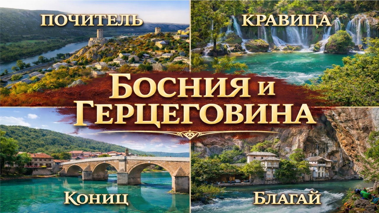 Босния и Герцеговина. Что посмотреть за один день? Кониц, водопады Кравица, Почитель, Благай, Мостар