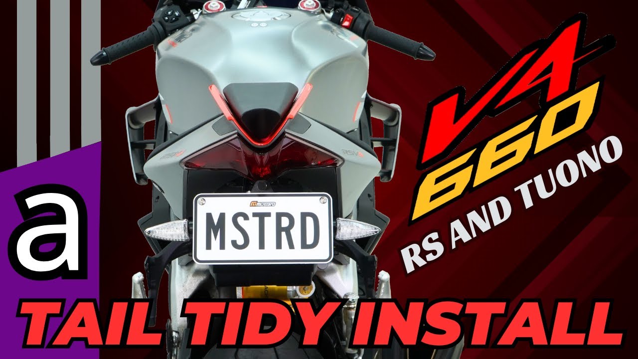 Установка задней накладки Mustard Bikes на Aprilia Tuono и RSV4 или 660 2021 года выпуска