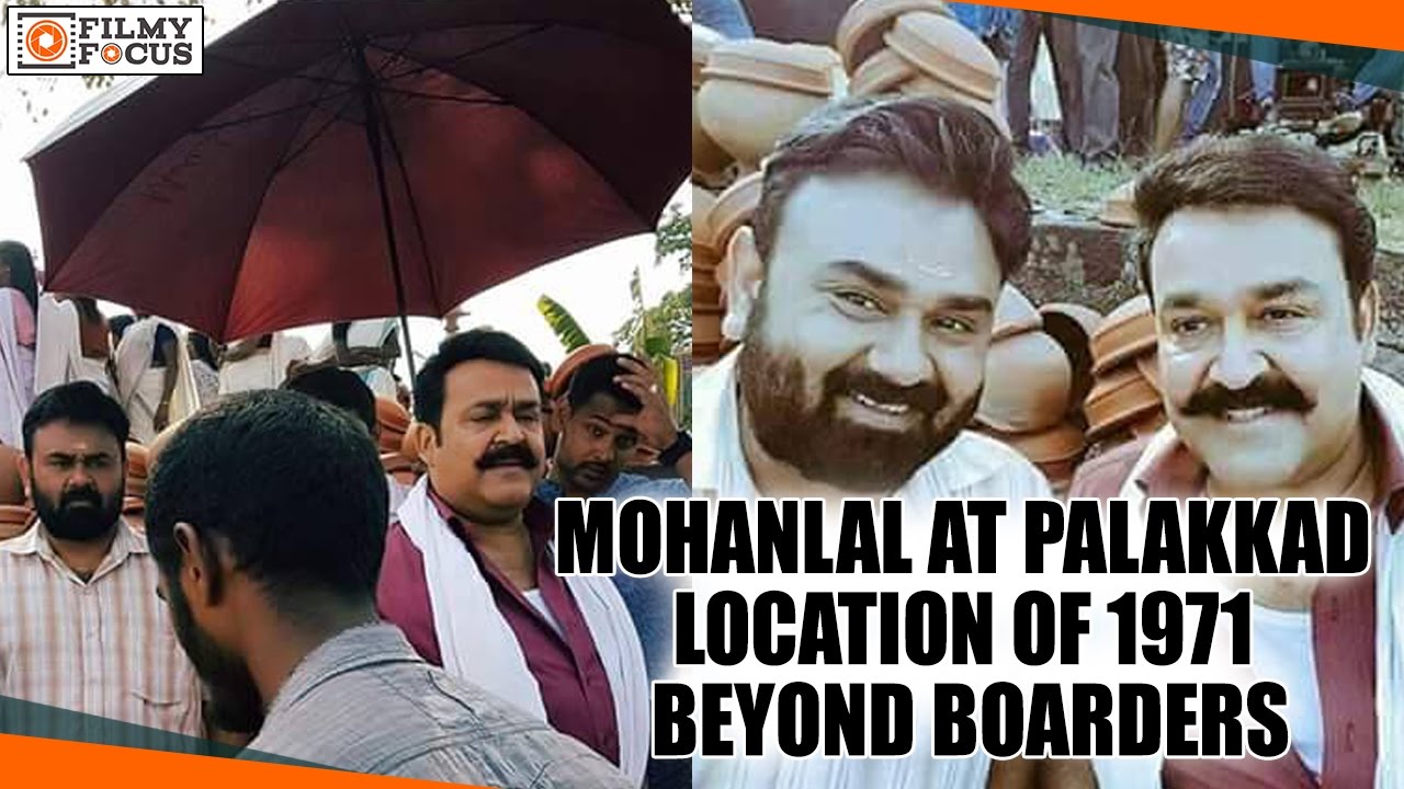 Mohanlal With Kalabhavan Shaju At The Palakkad Location Of Major Ravi's 1971 Beyond Boarders