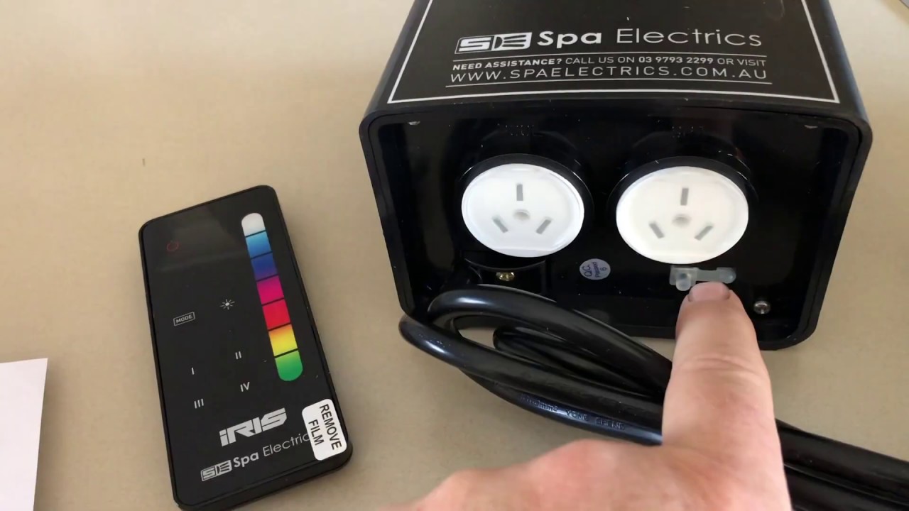 Iris Light Controller Spa Electrics MutiPlus light remote. How to program and set up reconnect.