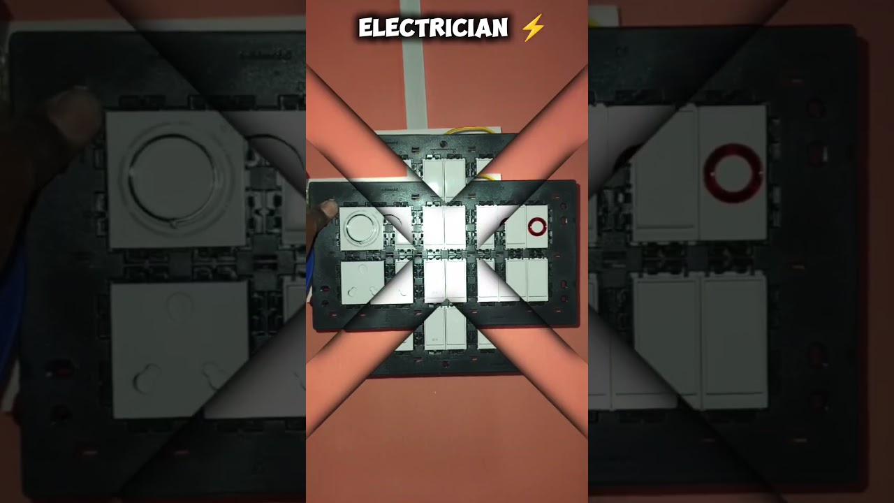 House wiring|| modular bord and mcb connection ⚡
