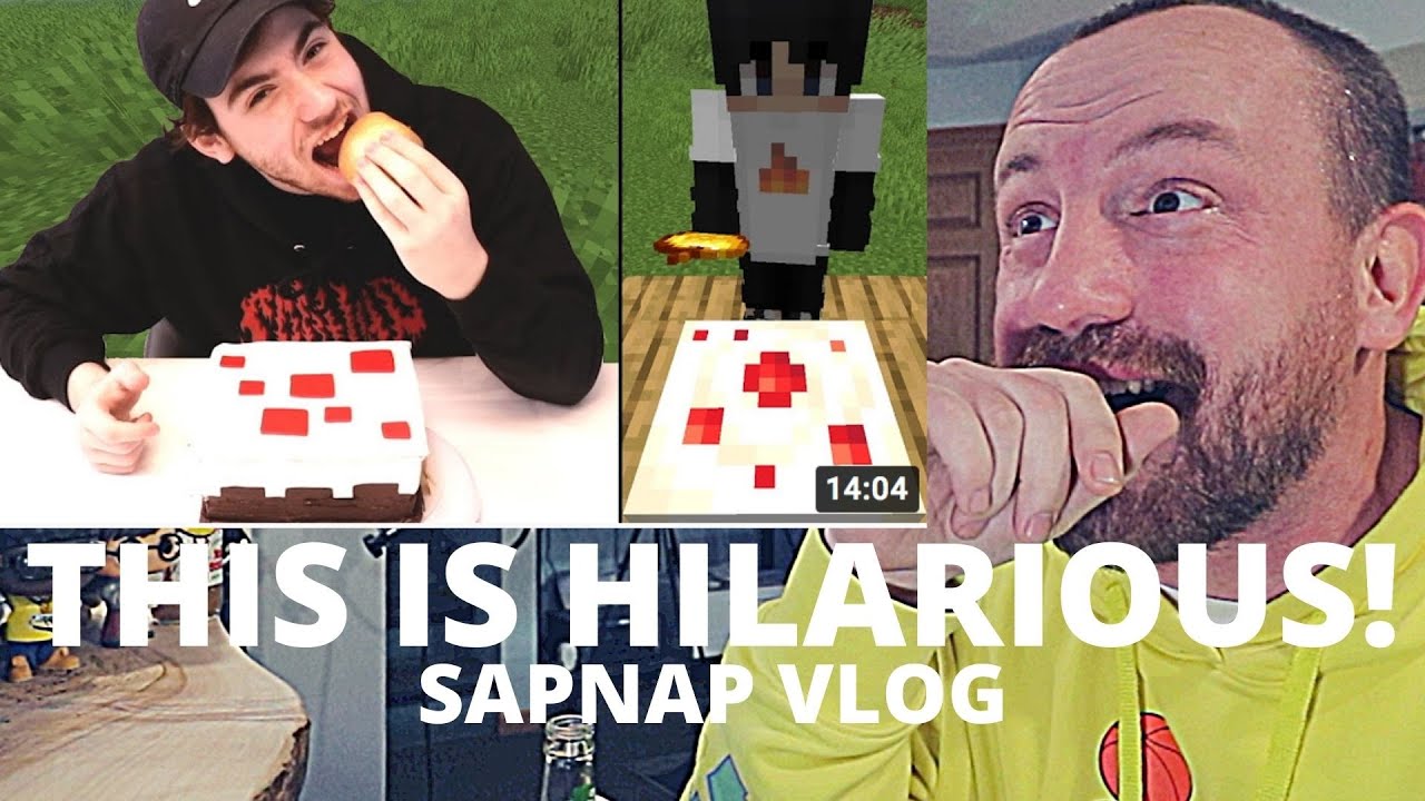 THIS IS AMAZING! Sapnap I Ate EVERY Minecraft Food In Real Life... (FIRST REACTION!) Sapnap VLOG