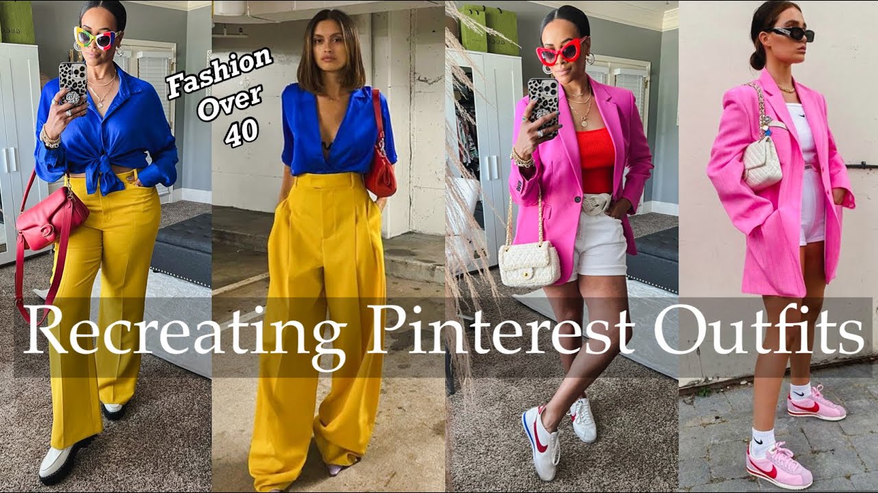 RECREATING 5 PINTEREST OUTFITS 2022 | SUMMER OUTFIT IDEAS | Fashion Over 40 | by Crystal Momon