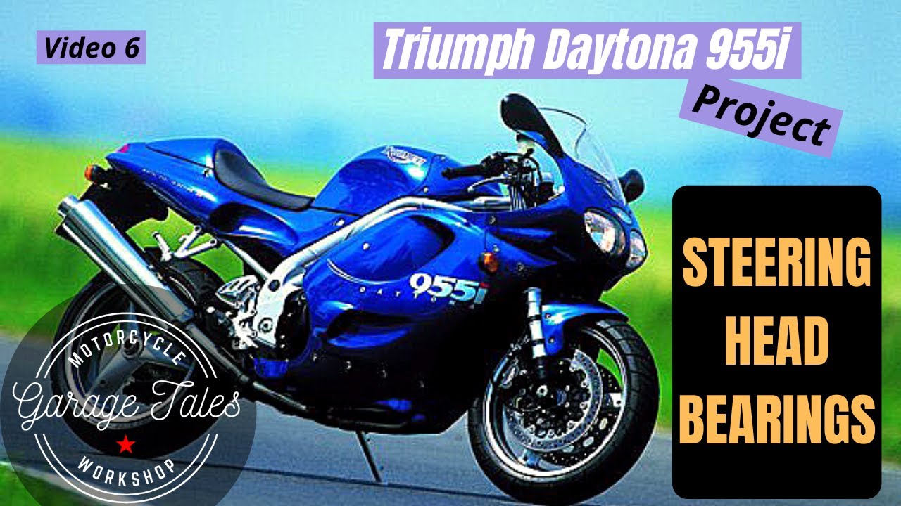 Triumph Daytona 955i видео 6 — Подшипники рулевой колонки