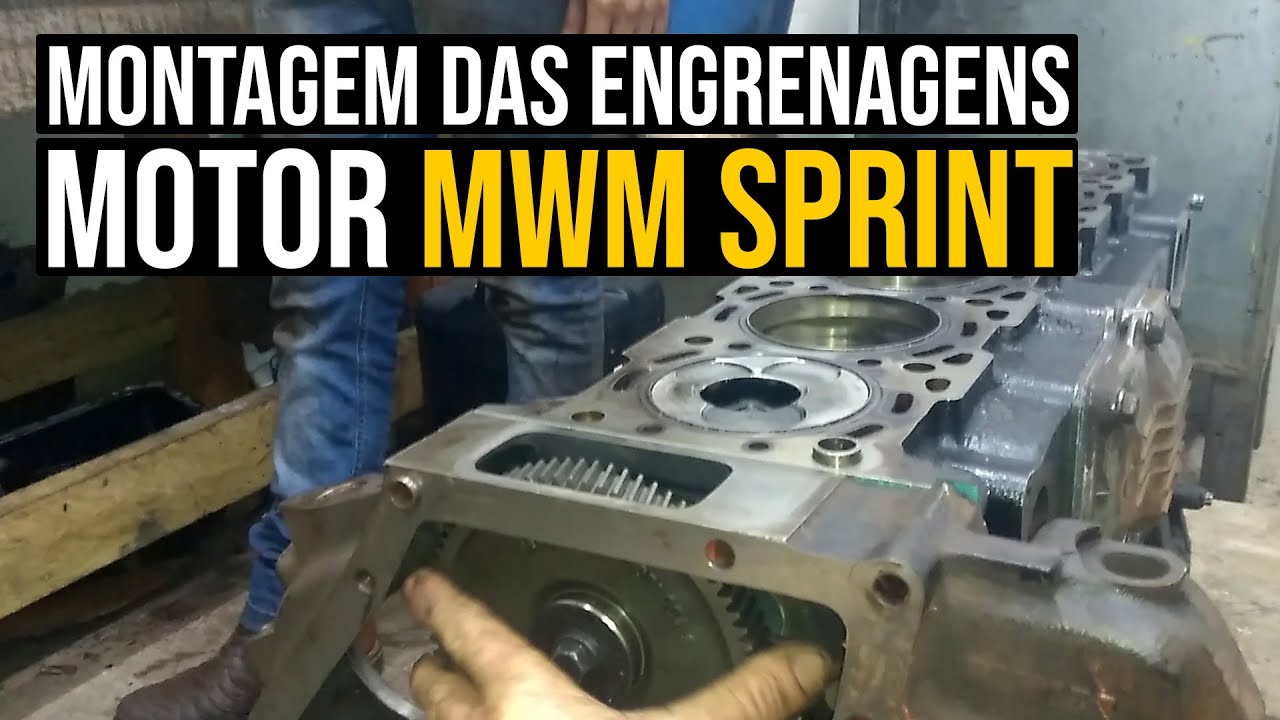 Montagem das engrenagens | Montagem do motor MWM Sprint