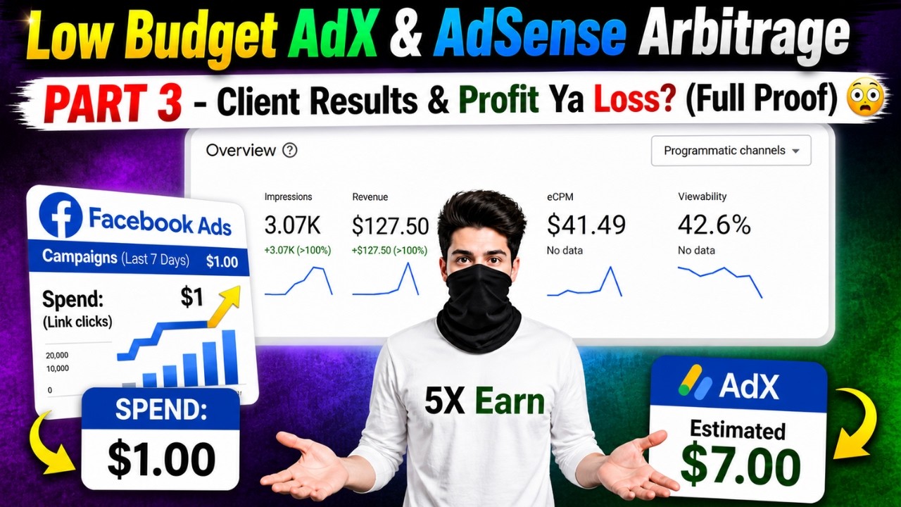 AdX & AdSense Arbitrage 2026 |Part 3 Live Results