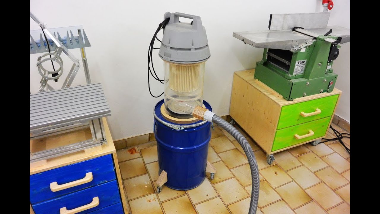 Zyklon- Sauger bauen | Späneabsaugung bauen | Fliehkraftabscheider | DIY | Absauganlage