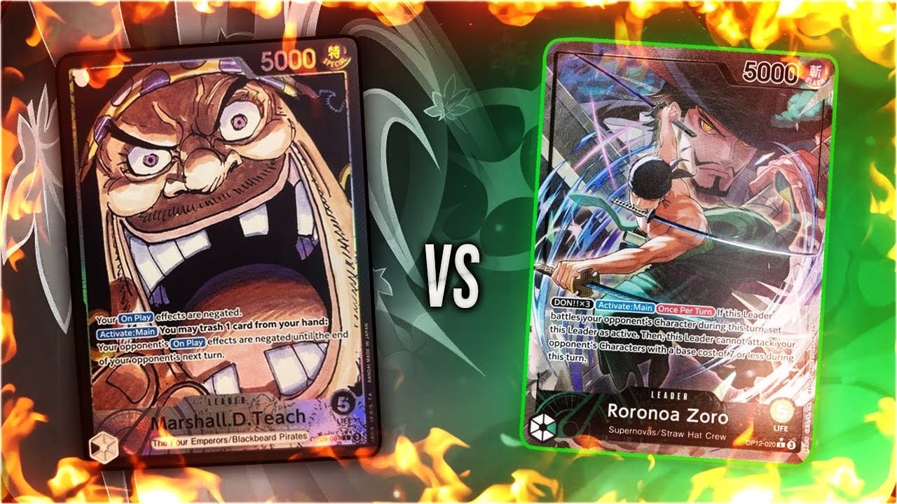 OP 12 Post Ban - Teach Vs Zoro Gameplay