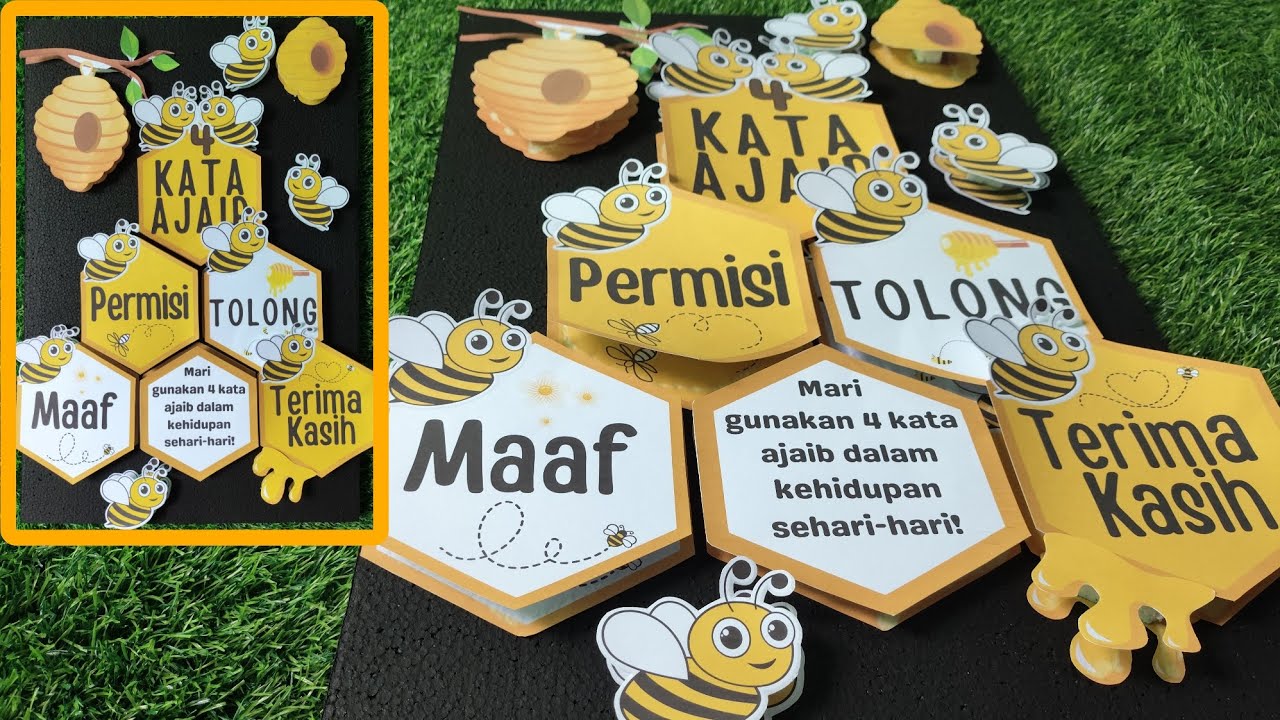 UNIK‼️Ide Hiasan Kelas 4 Kata Ajaib || Membuat Hiasan Dinding Kelas Unik dan Kreatif