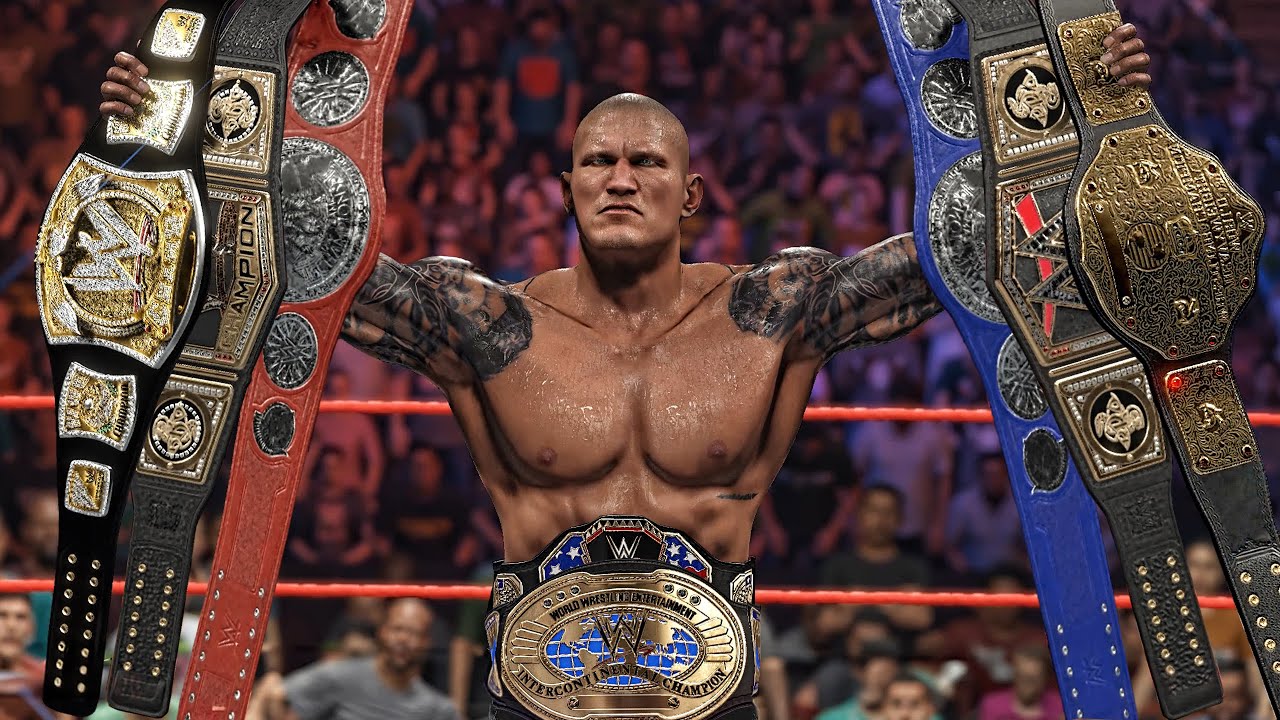 All Of Randy Orton Championships Wins! (WWE 2K)