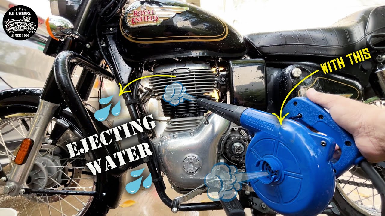 After washing Tips to Avoid Hard Stains of water Ejecting all water with Jackmister Air blower 700w