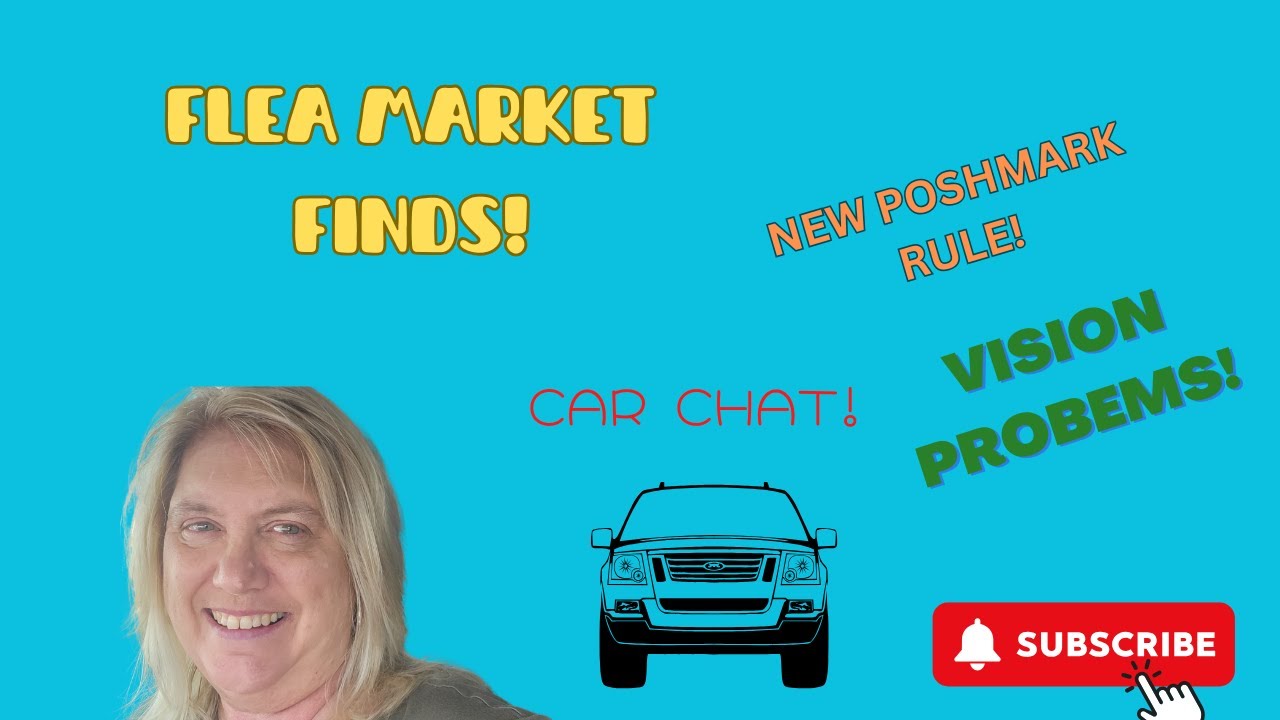 CAR CHAT! FLEA MARKET FINDS! SHOPIFY STORE! POSHMARK'S NEW RELISTING RULE!