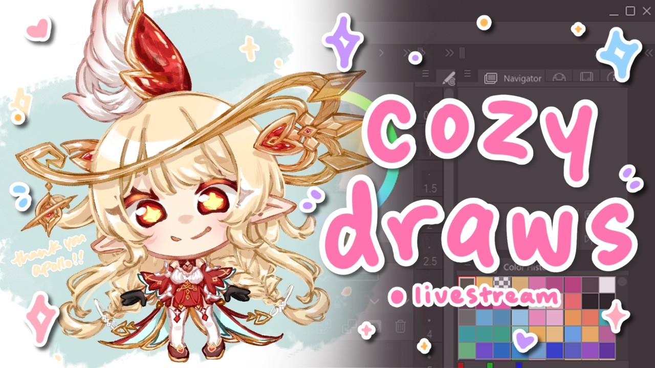 【 ART STREAM 】 mini chibi & yaps, alice from genshin impact for apollo