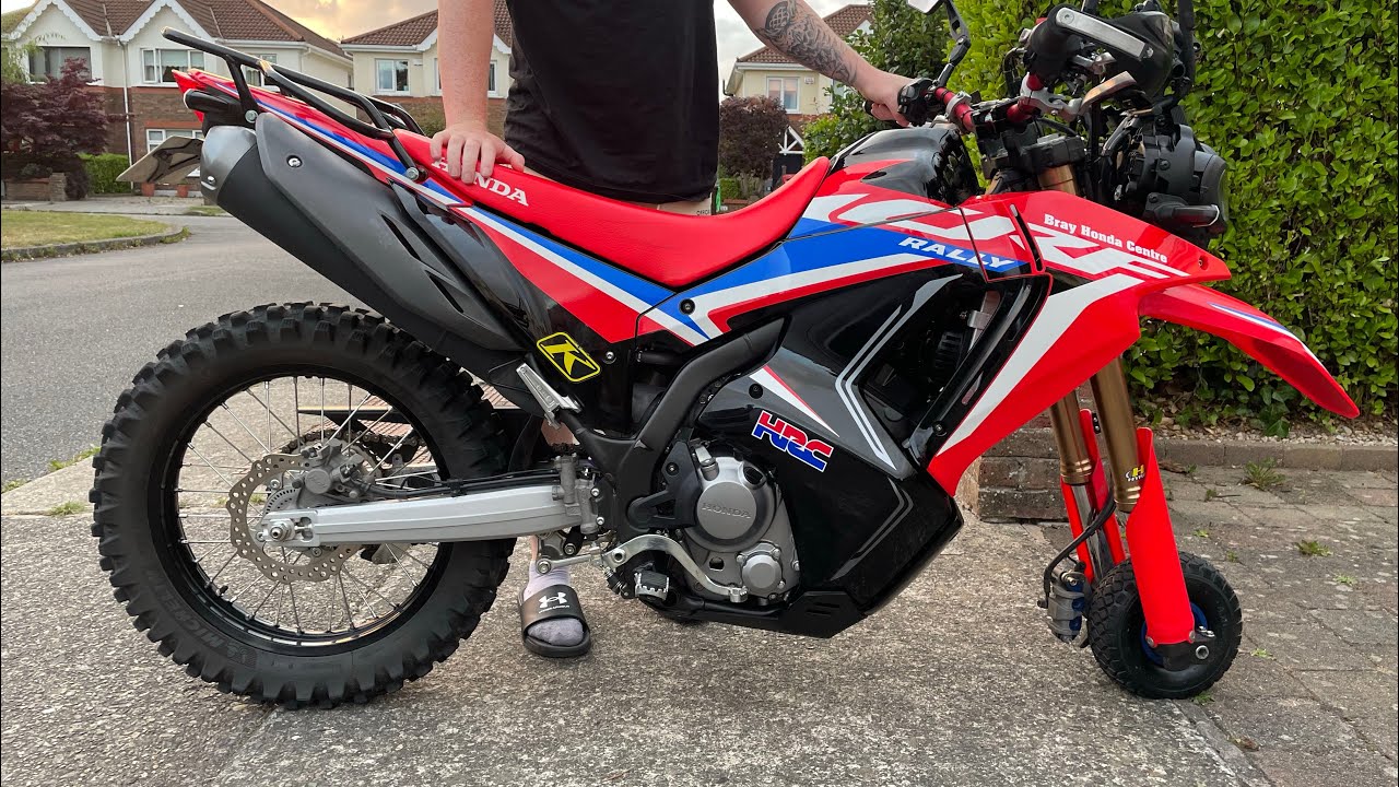 Getting my CRF300L Rally into my Transporter.