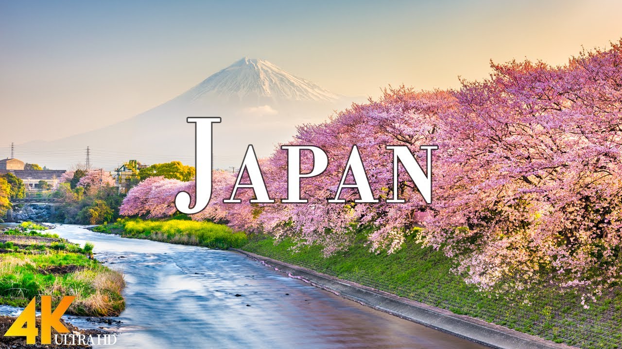 Spring Japan 4K Ultra HD • Explore Beautiful Spring Japan, Relaxation Film with Calming Music.