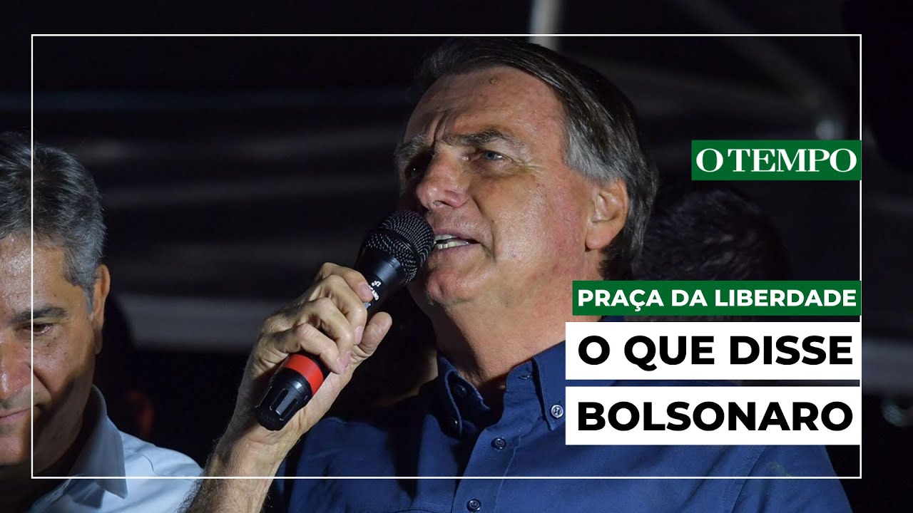 Bolsonaro em BH: veja o resumo do discurso na Praça da Liberdade