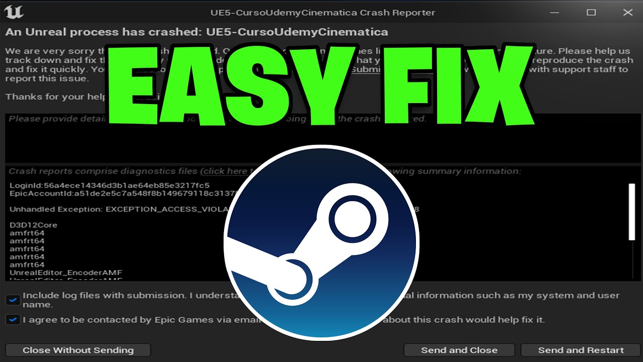 How to Fix Unreal Engine 5 Unhandled Exception EXCEPTION ACCESS VIOLATION writing address 0x00007fff