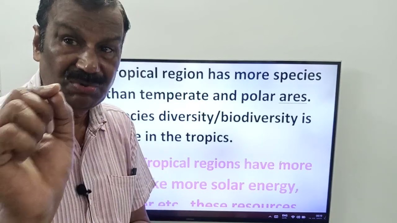 202: GRETER BIODIVERSITY in the TROPICS.