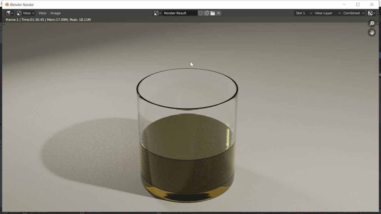 Modelado 3D de un vaso de cristal con liquido mediante Blender 2.8. Conceptos básicos - Video 3