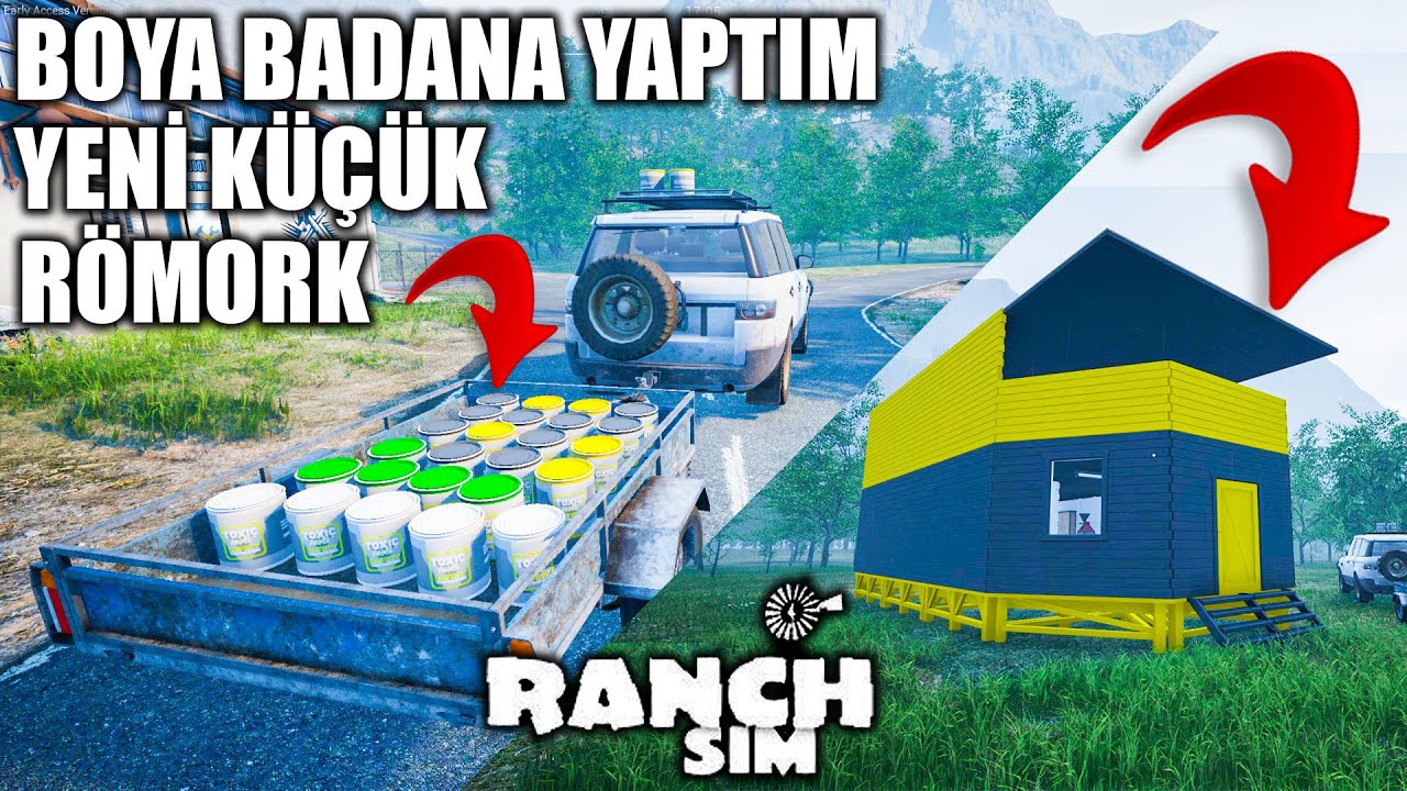 YENİ RENKLERİMİZ VE BOYA BADANA İŞLERİ // RANCH SIMULATOR