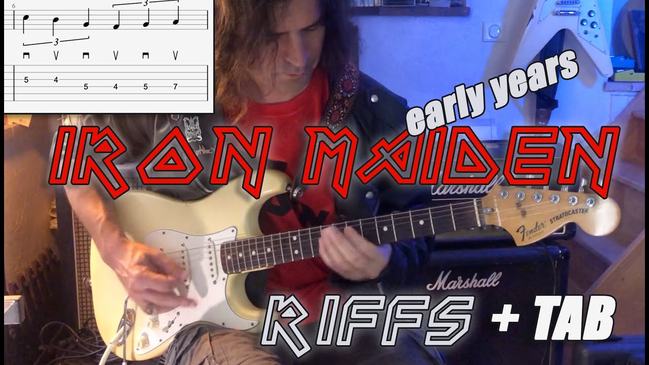 Iron Maiden Early Years Riffs | TAB | Cover | Tutorial