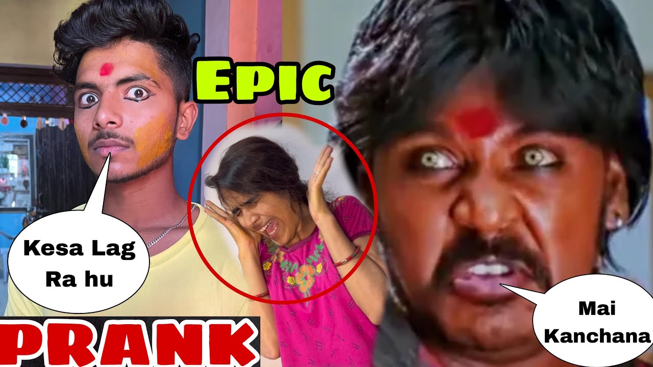 KANCHANA GHOST PRANK ON MY SISTER || EPIC REACTION || Aaj Toh Bach gya Mai @ankushthevlogs229