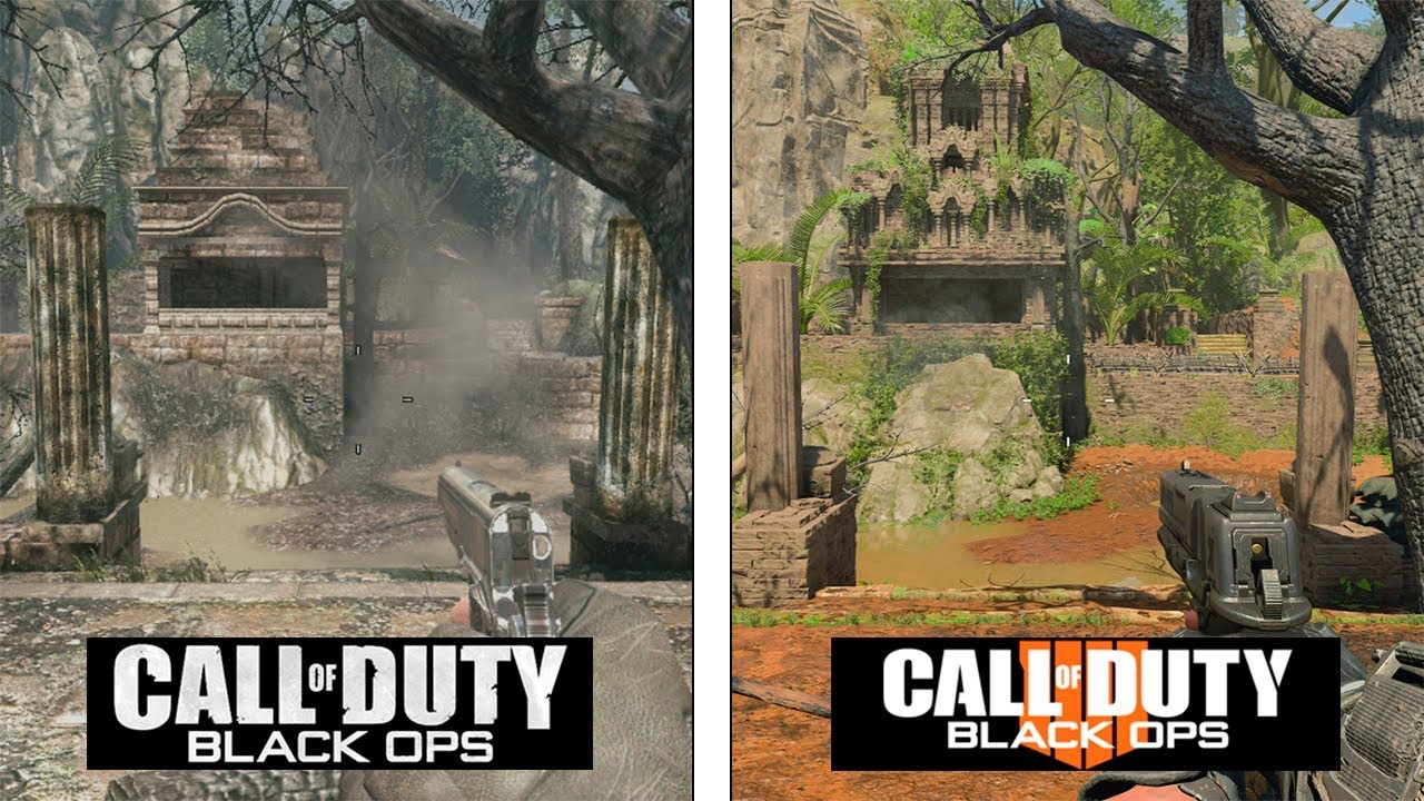 Call of Duty Black OPS 4 | Jungle Map Evolution | Black OPS 1 vs 4 Comparison