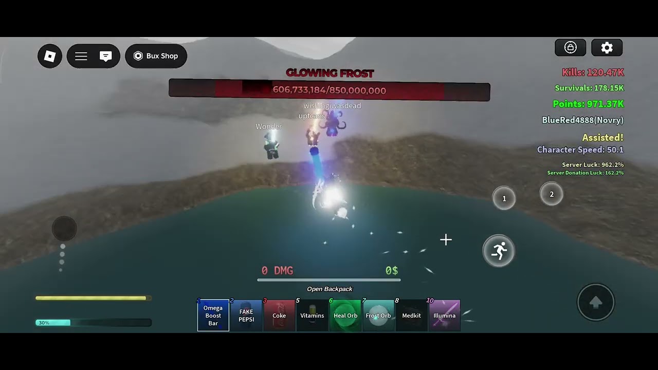 Glowing Frost Part 4 Survived | Roblox The Wraith: Survival