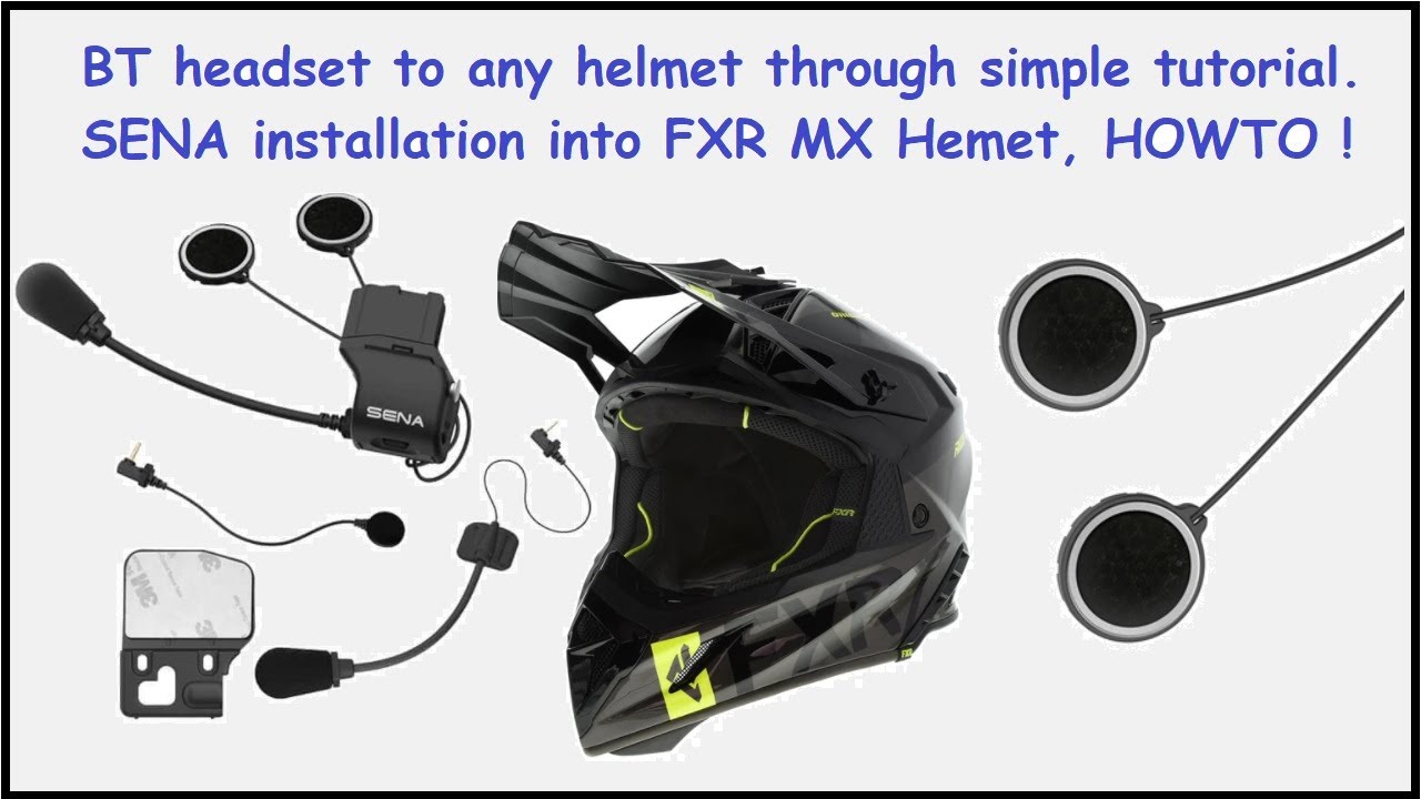 Intercom installation onto dirtbike helmet. MX helmet speakers.