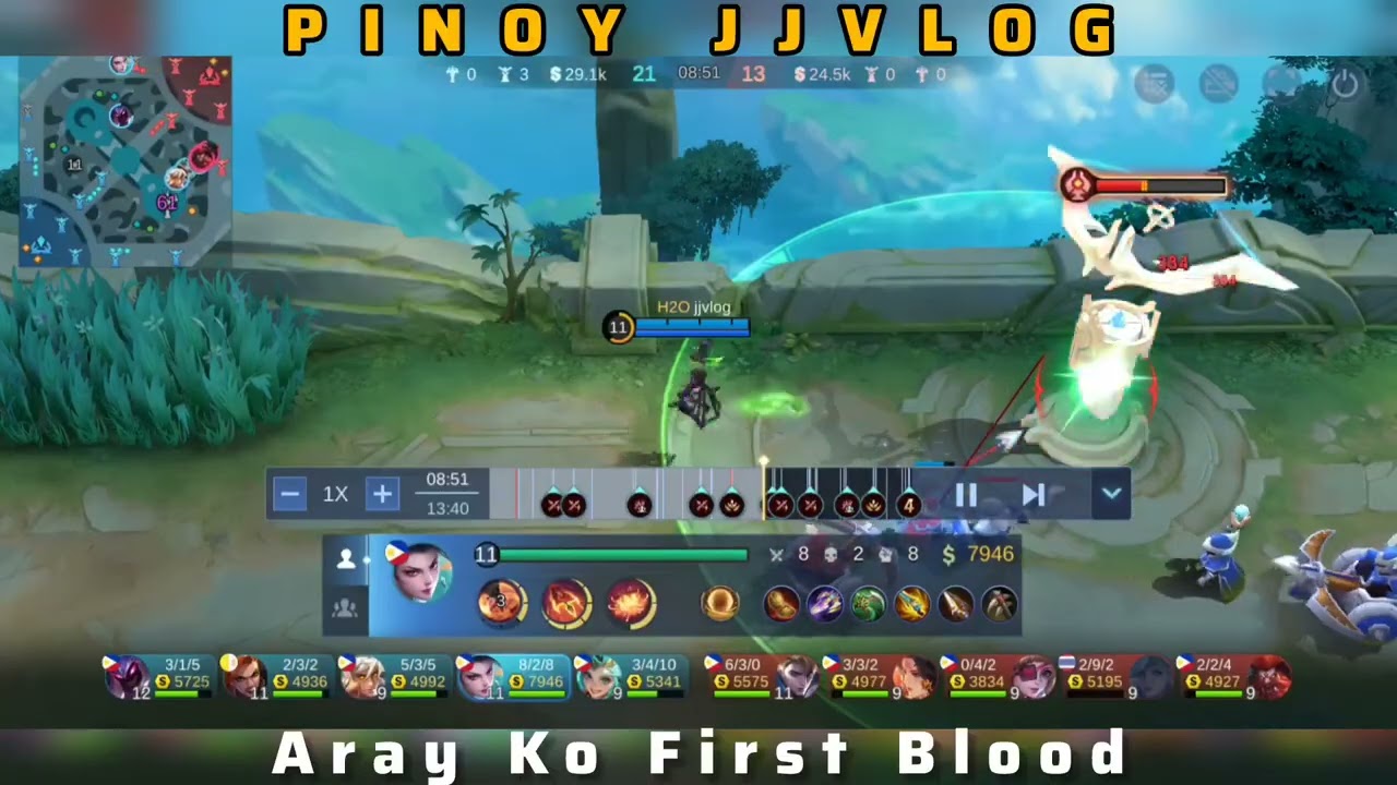 Aray ko First Blood || 22 kills hanabi sa RG || mobile legends bang bang || MLBB