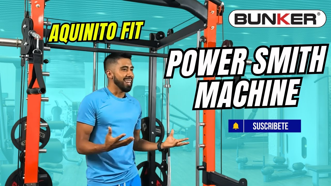 Gimnasio multifuncional smith machine con peso integrado