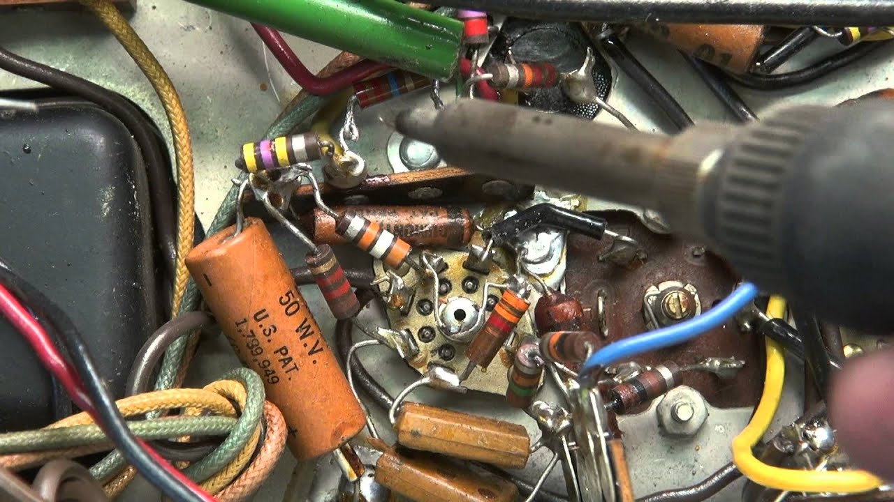 RCA Victor console AM FM Tube Receiver restoration How to by D-lab