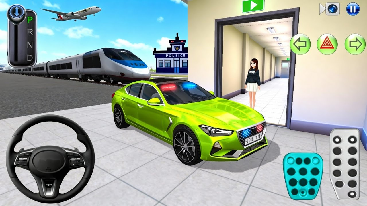 New Hyundai Green Police Sedan vs Bullet Train - 3D Driving Class 2026 - Best Android iOS Game