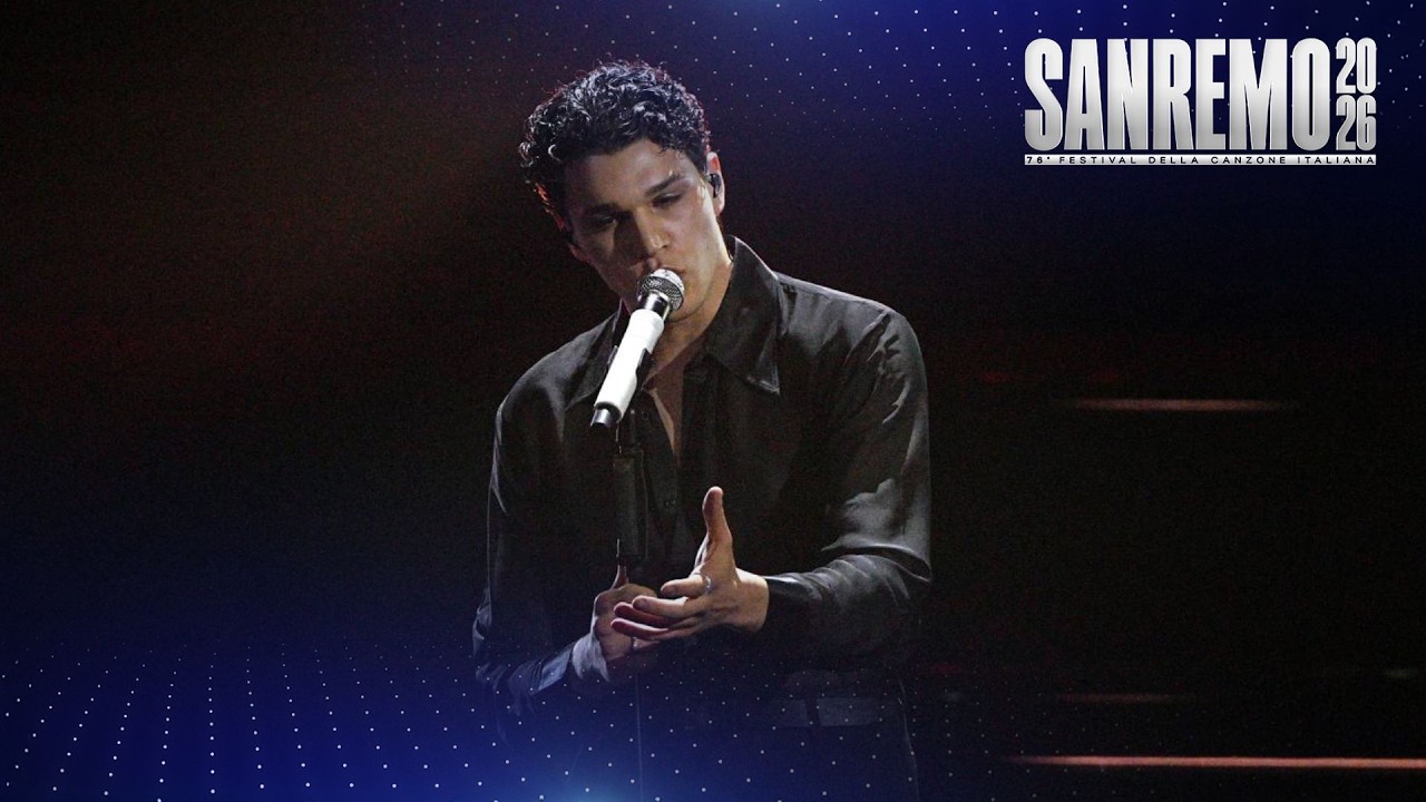Sanremo 2026 - Nicolò Filippucci canta Laguna