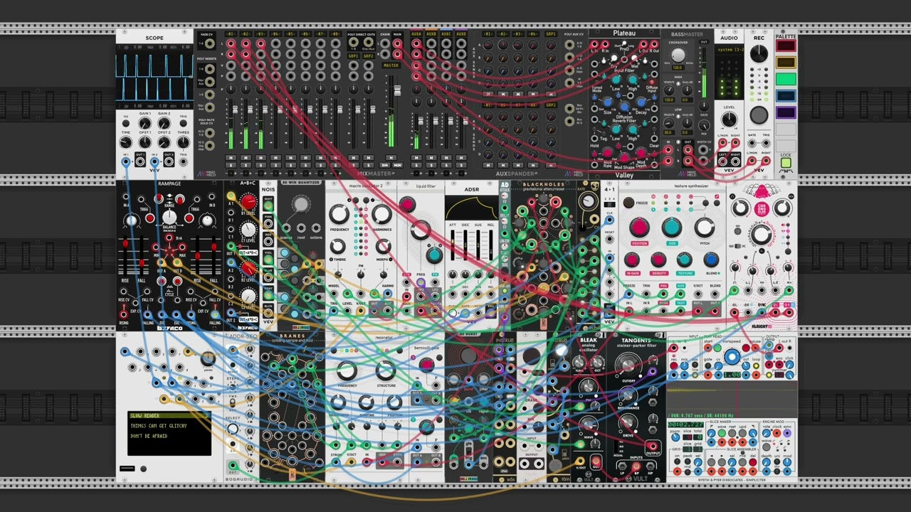 Teletype Study #4 (Slow Reader) | VCV Rack Ambient Teletype
