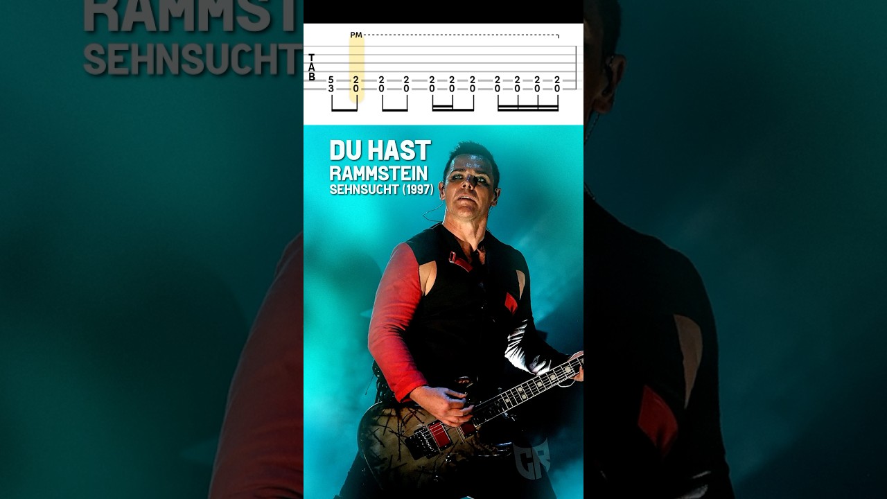 Rammstein Du Hast Riff Tab