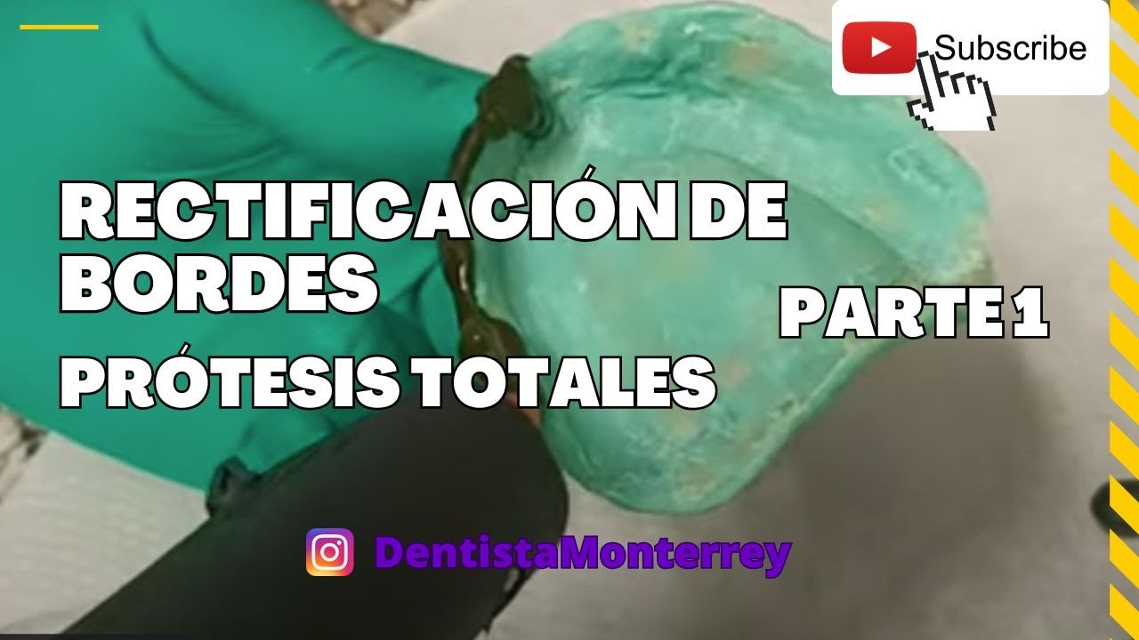 ✅TÉCNICA PARA RECTIFICACIÓN de BORDES 👅 TIP MODELINA Prótesis TOTAL  Superior Parte 1