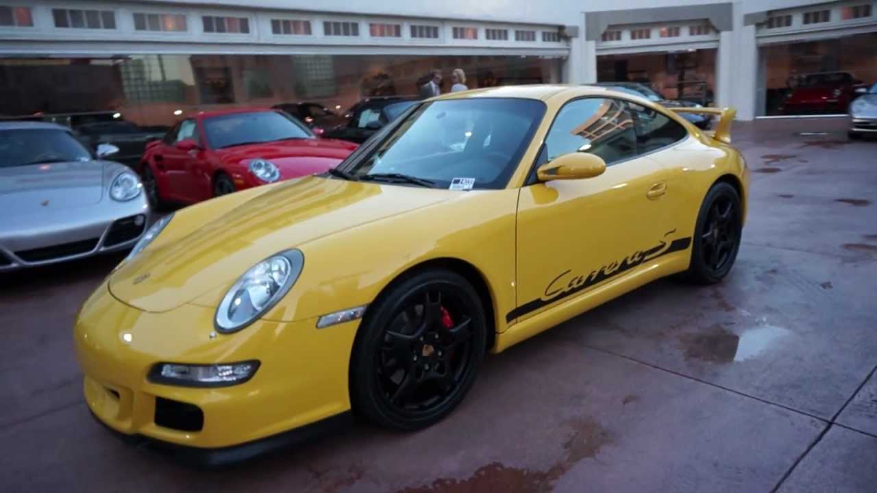 2008 Porsche 911 Carrera S Coupe 997 6 Speed Yellow GT3 Aerokit FOR SALE in Beverly Hills