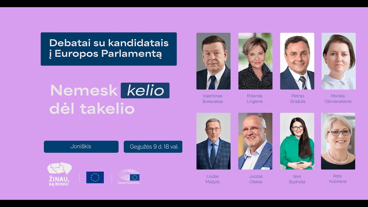 Kandidatų į Europos Parlamentą debatai Joniškyje: visuomenės sveikata ir Europa